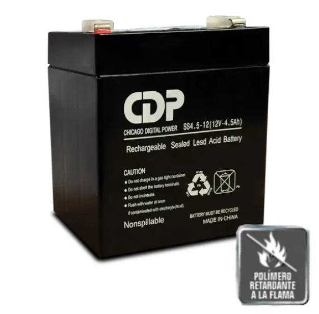 Bateria de respaldo de 12v a 4.5AH
