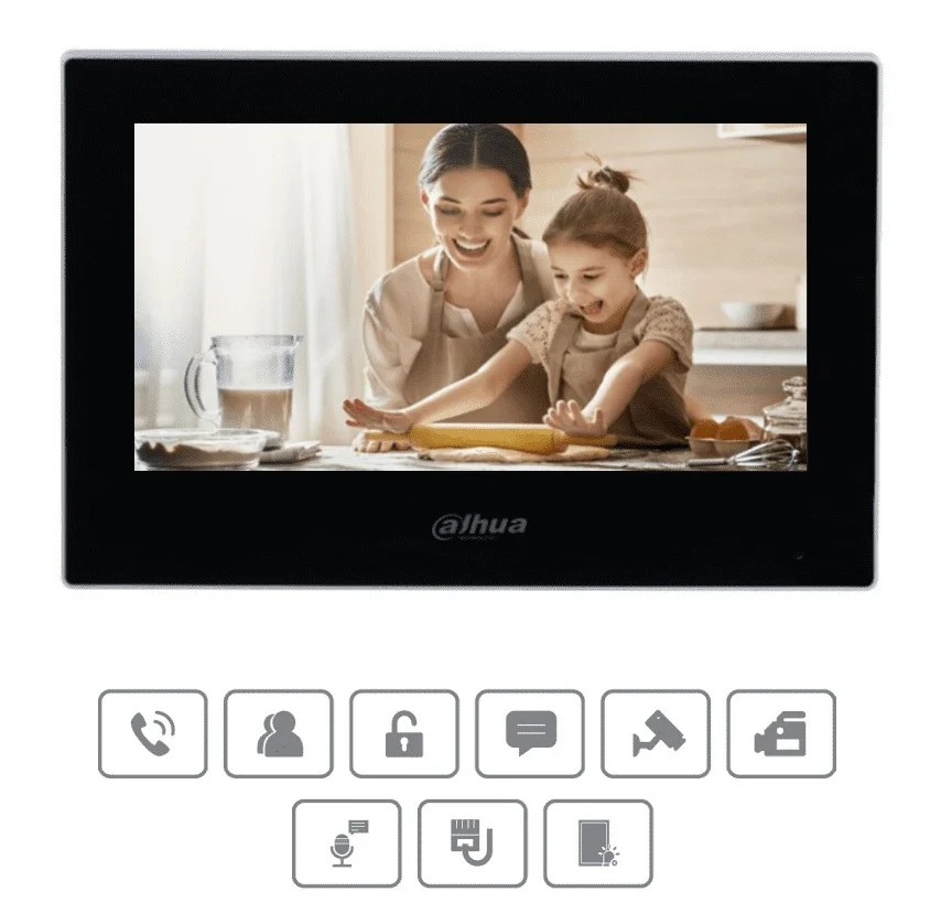 Monitor negro IP tactil de 7 pulgadas Serie lite.